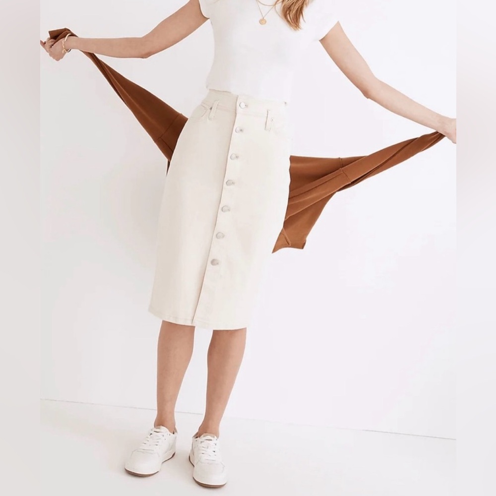 Madewell Denim Midi Skirt